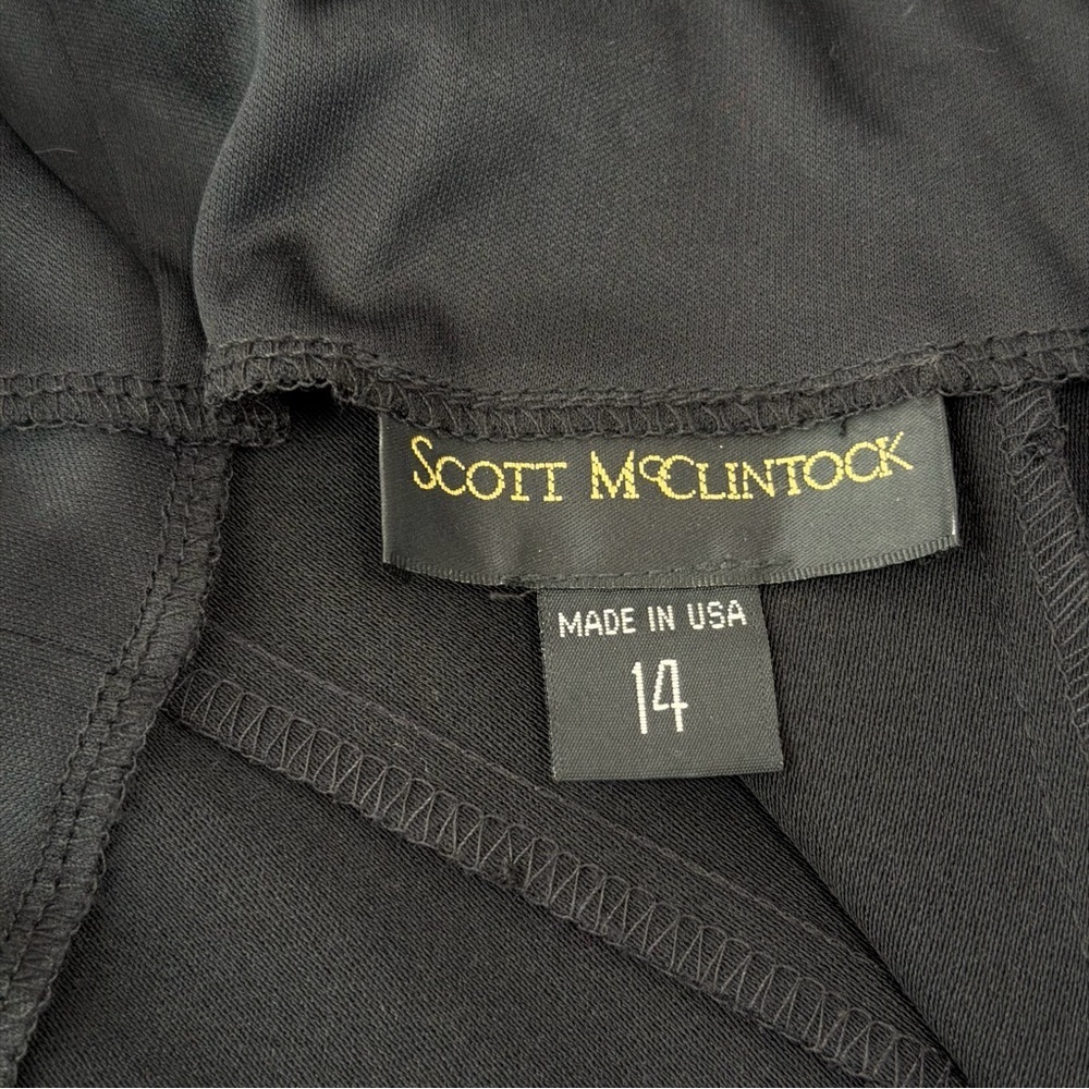 SOLD. Scott McClintock vintage Strapless Black Gown - Picture 4 of 5